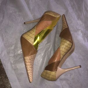 ESPRESSO CAMEL BEAUTIFULLY CRAFTED SHOE.